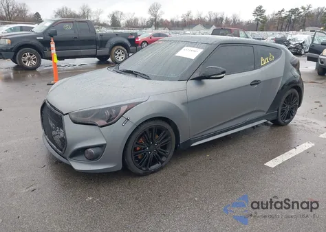 2016 Hyundai Veloster Turbo from USA, damaged, VIN KMHTC6AE0GU275772